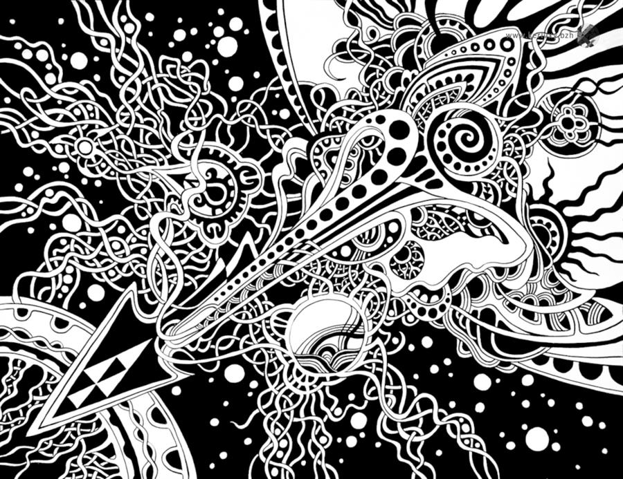 dessin - calligraphie - Energie Cosmique - Achikhman Dayva