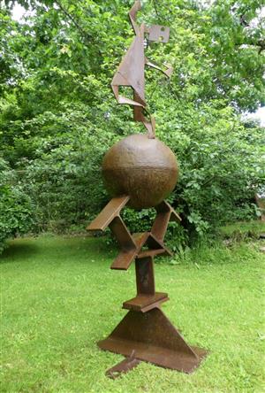 métal - sculpture - Le Danseur Sur La Terre - Brard Yann)