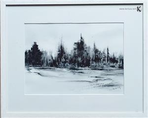 Black and White - The Black Fir Trees - Marief)