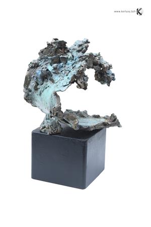 bronze - sculpture - La Grande Vague - Weber Guibal Adeline)