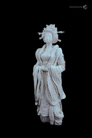 argile - sculpture - Impératrice HANFU - Mylène La Sculptrice)