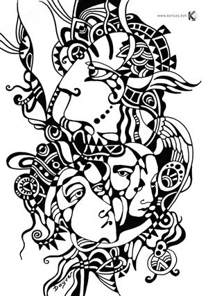 marker - pen - drawing - calligraphy - Drawing Heracles - Achikhman Dayva)