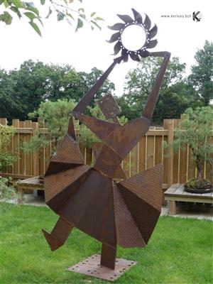 metal - sculpture - Large size rusty dancer - Brard Yann)