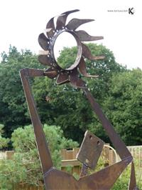 sculpture - Large size rusty dancer - Brard Yann