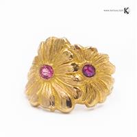 jewellery designer ring - Duo of Daisies - Lebourdais