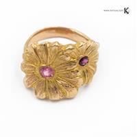 jewellery designer ring - Duo of Daisies - Lebourdais