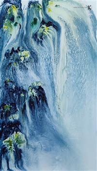 peinture - Fleurs d'eau - Marief