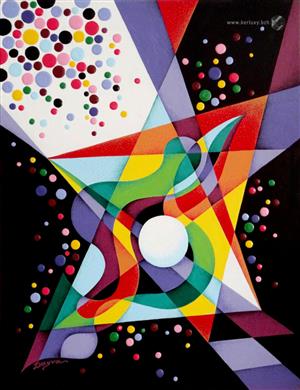 painting - Triangle of light - Achikhman Dayva)