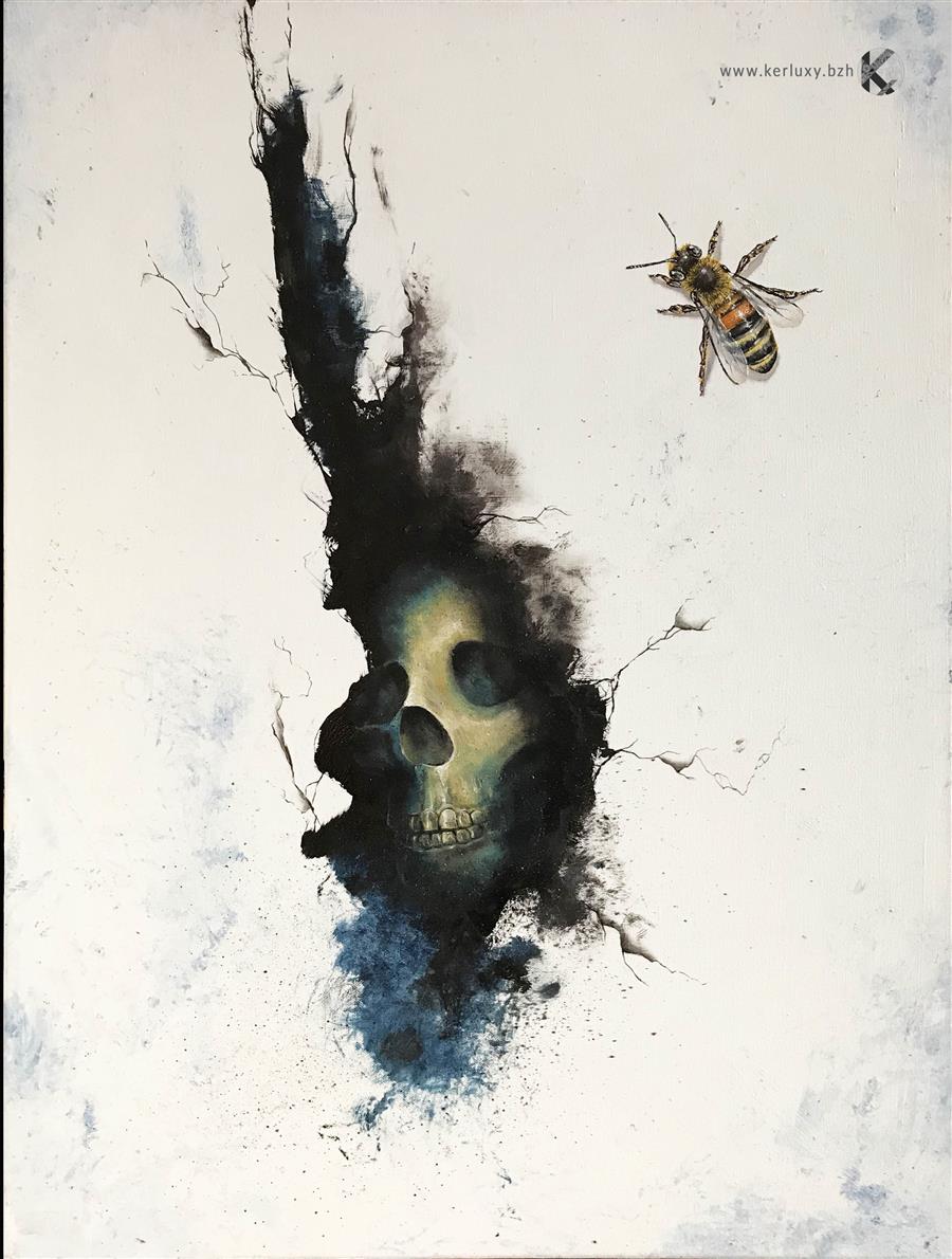 peinture - L'abeille et la mort - Le Tutour Nicolas