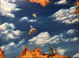 oil - painting - Earth and Sky - Le Tutour Nicolas)