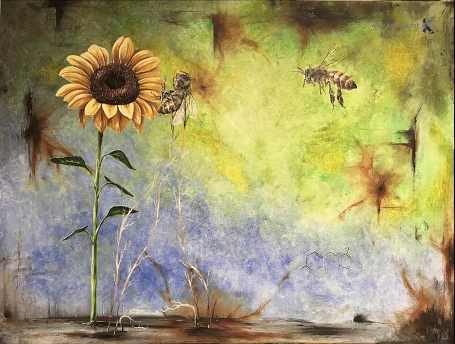 peinture - Tournesol - Le Tutour Nicolas