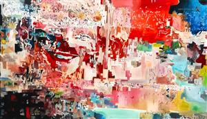 peinture - La Fille aux yeux clairs - Alagna Franck)