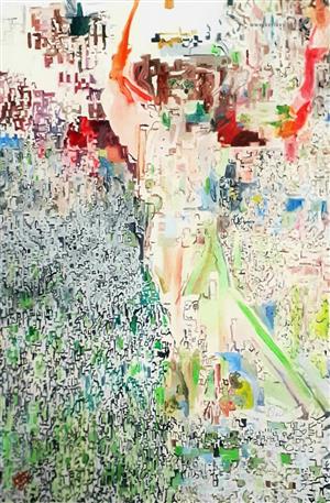 peinture - La Joueuse de Tennis - Alagna Franck)