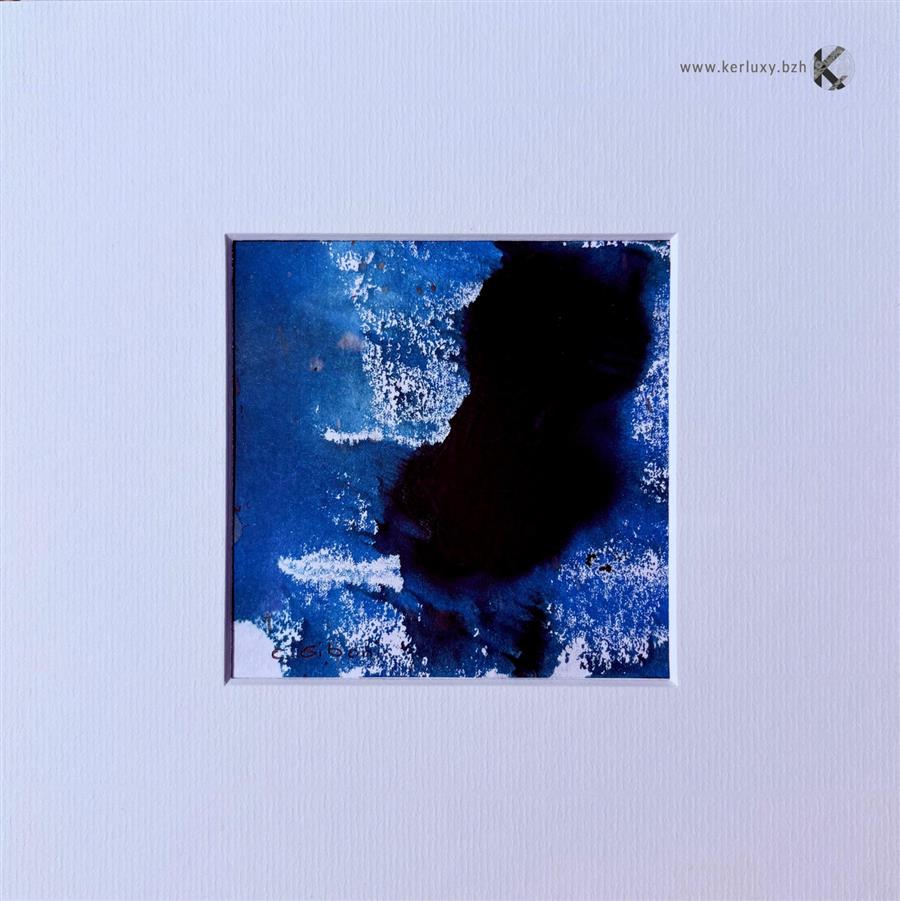 painting - Cobalt blue emergence - Giboni Christine