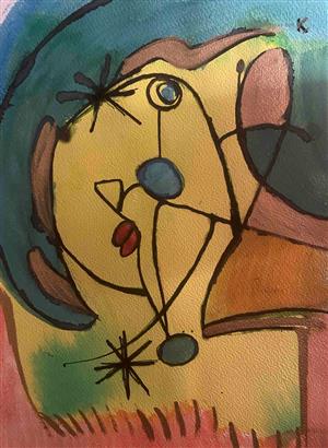  CUBIST - painting - Portrait no. 4 - AERH Arts)