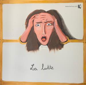 Peinture - La Lutte - JIEL)