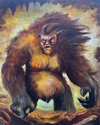 painting - Bigfoot  / Yeti / Sasquatch - Tristan