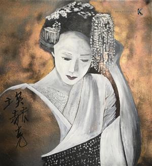  JAPANESE - painting - MAIKO from Japan - Pichon Eric)