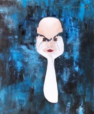 painting - Shattered woman - Jourdan Servane)