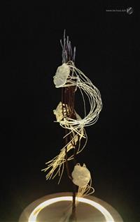 sculpture - Jellyfish dance - Heollene Créations Broderie d'art