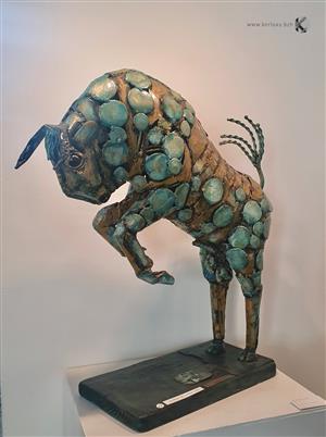  ANIMAUX - sculpture - Taureau de combat - Stanko Kristic)