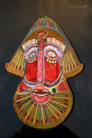 mosaic - sculpture - Dali the red god - Stanko Kristic)