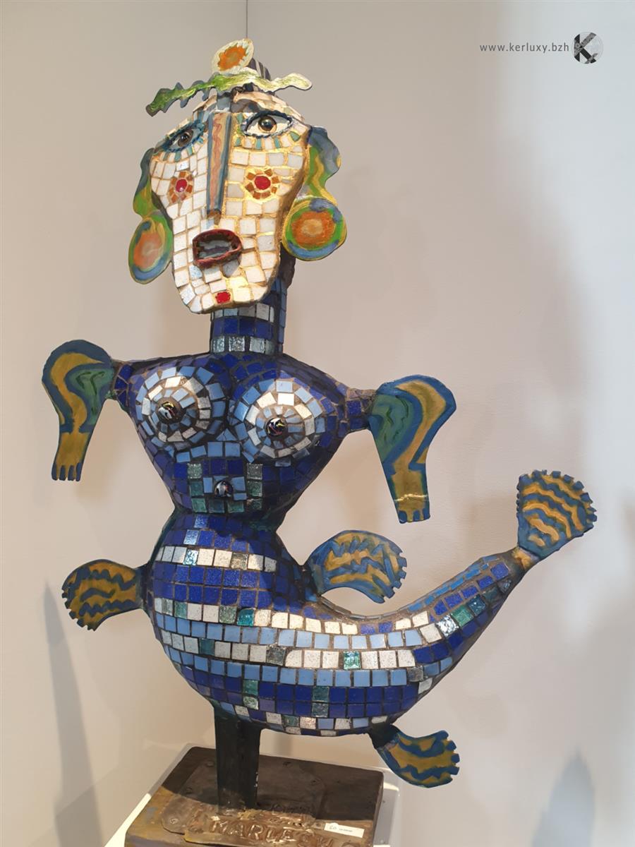 sculpture - The blue Mermaid - Stanko Kristic