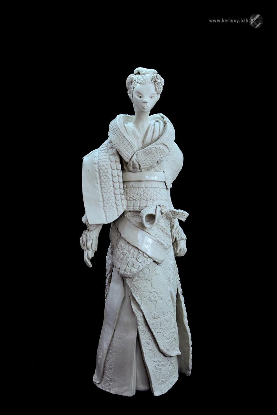 sculpture - Impératrice JINGU - Mylène La Sculptrice