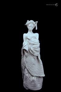 sculpture - The shy geisha - Mylène La Sculptrice