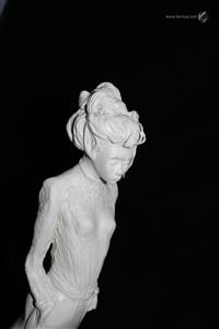 sculpture - Lady 1900 au chignon - Mylène La Sculptrice