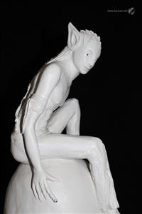 sculpture - Tethra, the Avatar on the Dragon's Egg - Mylène La Sculptrice